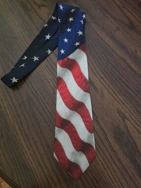 Ralph Marlin American Flag Tie